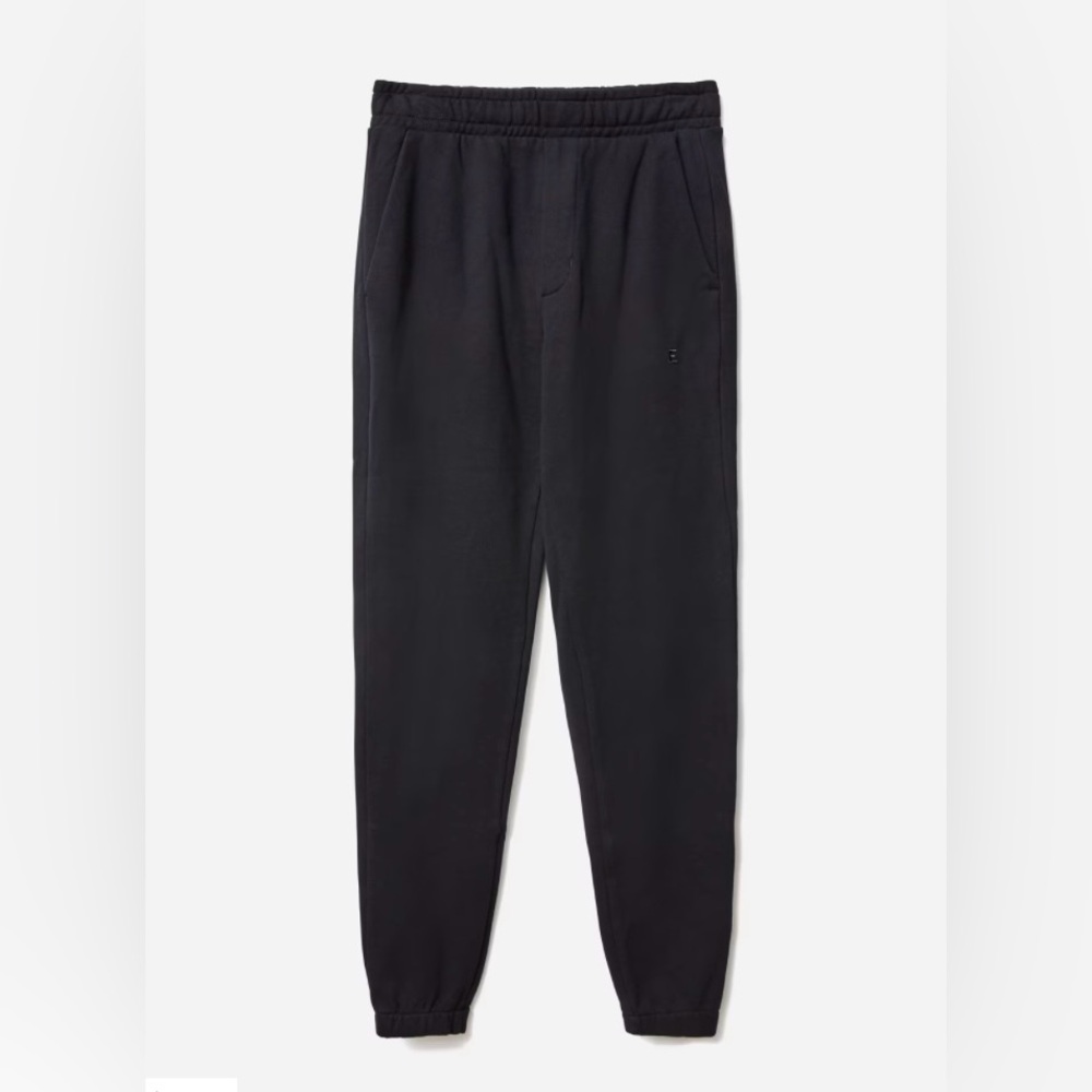 Everlane Men's the track pant Joggers XS in organic cotton black - Picture 3 of 11